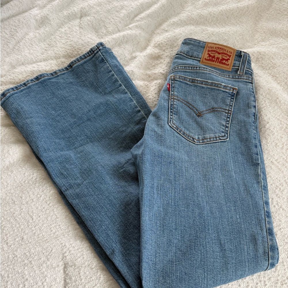 Levi's super low flare jean